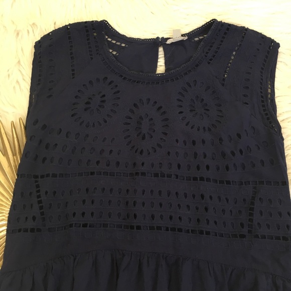🔹SOLD🔹Ecote Urban Outfitters Blue Eyelet Dress - Picture 4 of 8